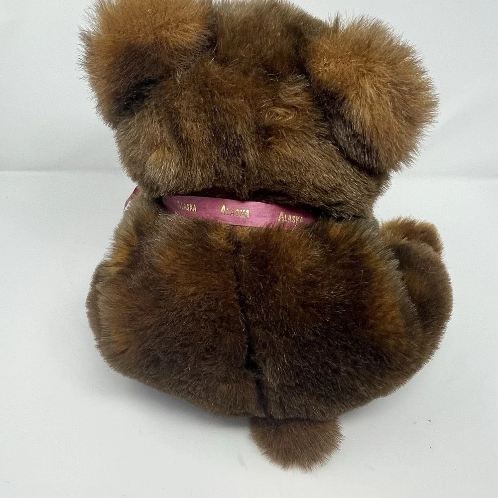 Vintage MJC World of Quality Brown Teddy Bear Alaska Ribbon 1992 17